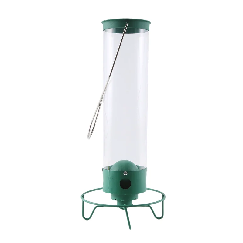 Spinning squirrel-proof tube bird feeder